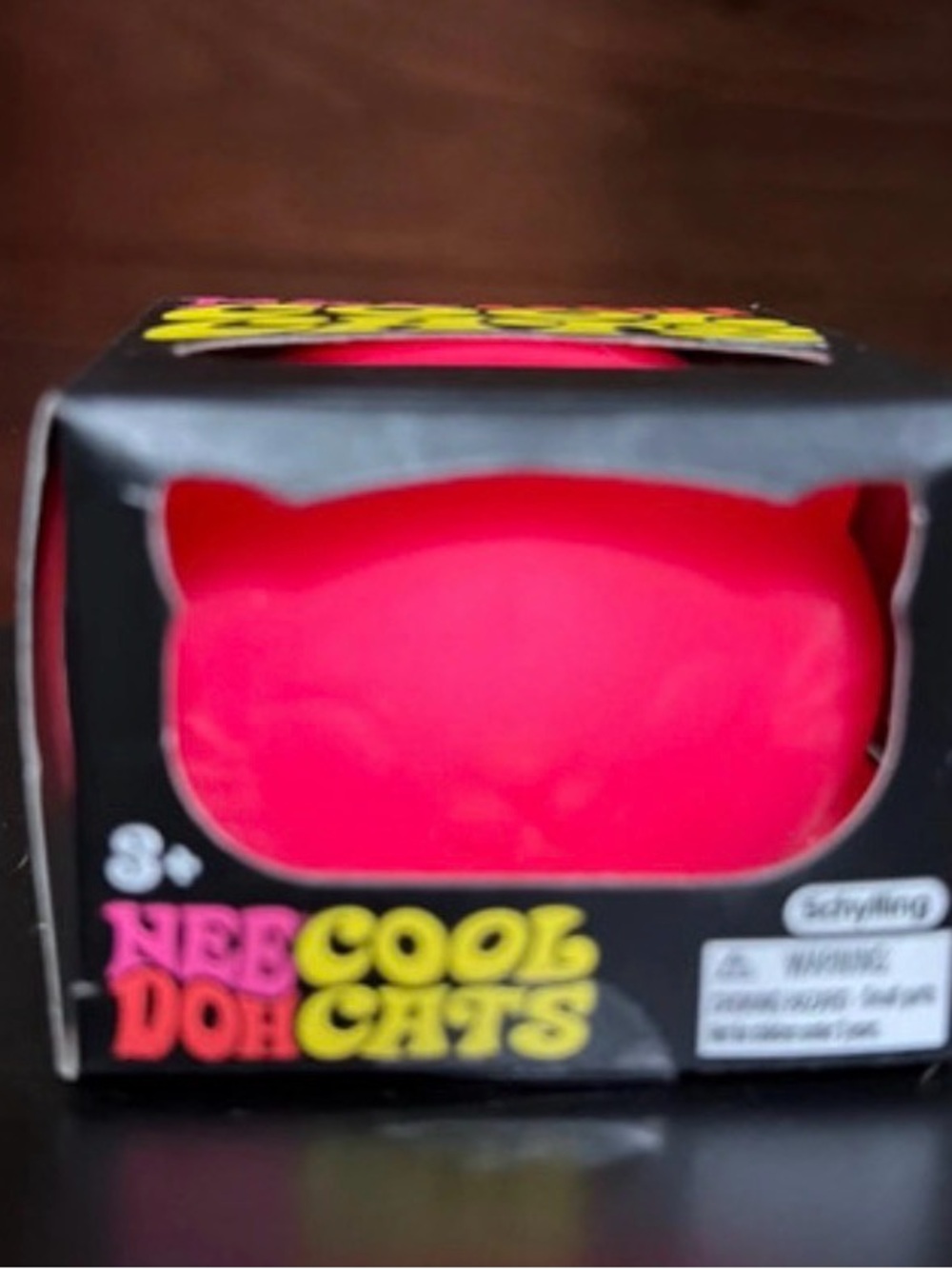 NEB DOH Cool Cats Pink Squishy Cat Toy - Soft Squeeze Play